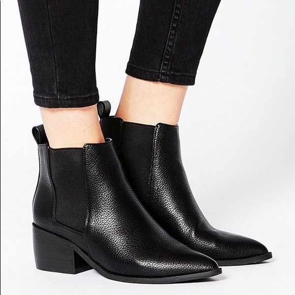 asos design atom leather chelsea boots